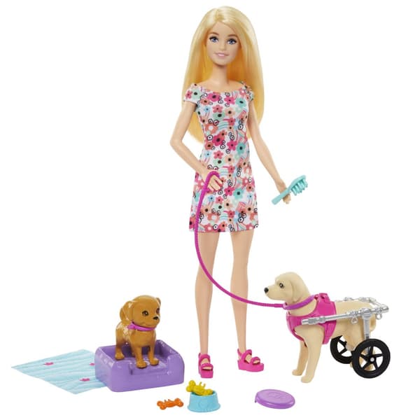 Barbie Dukke og Hundelekesett