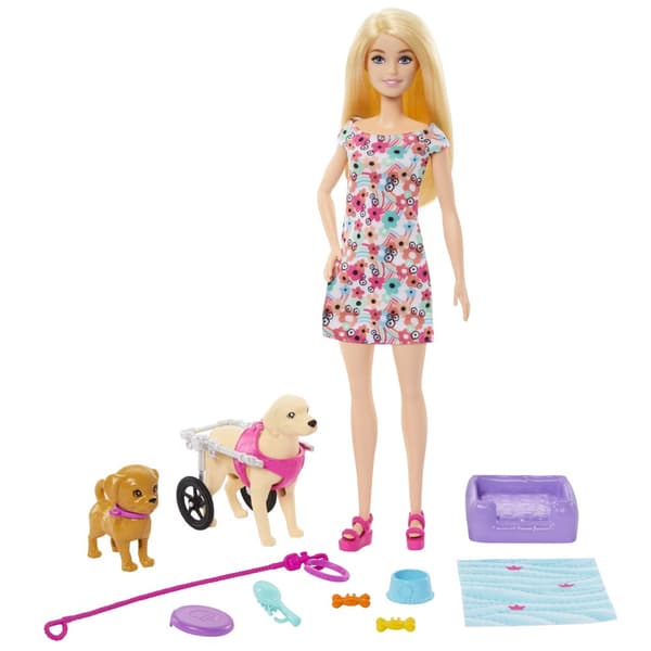 Barbie Dukke og Hundelekesett