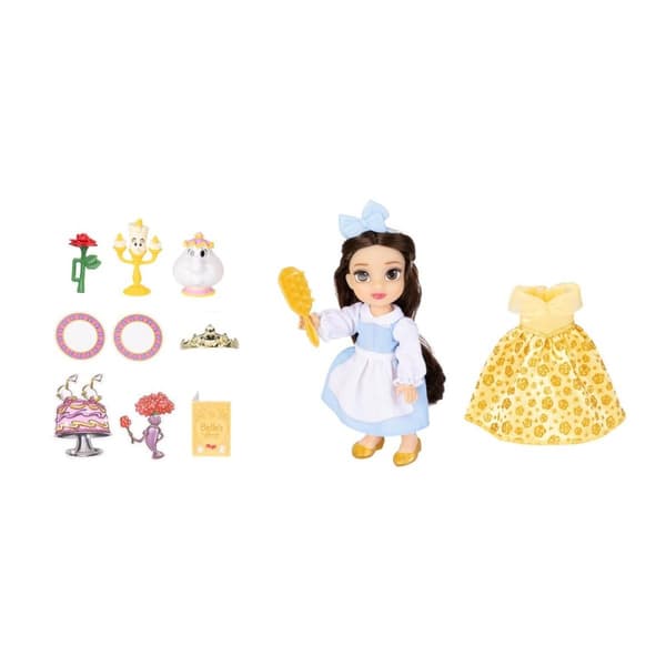 Disney Princess Belle Docka med tillbehör 15cm
