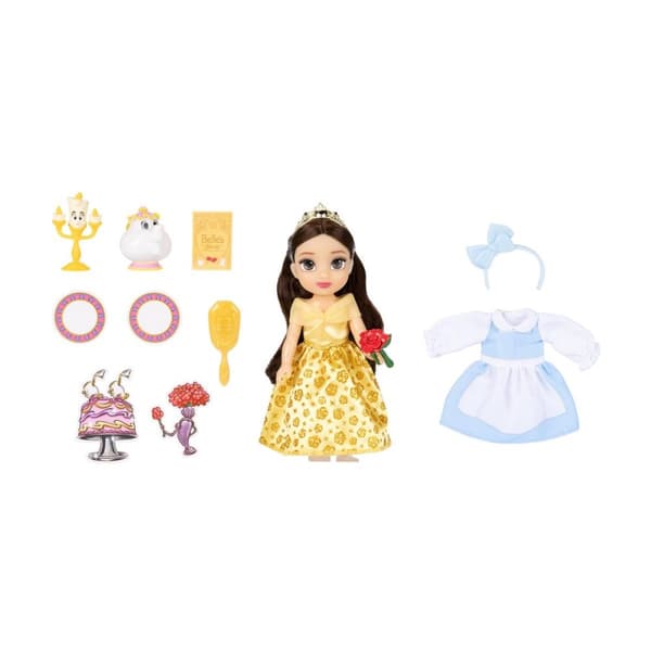 Disney Princess Belle Docka med tillbehör 15cm