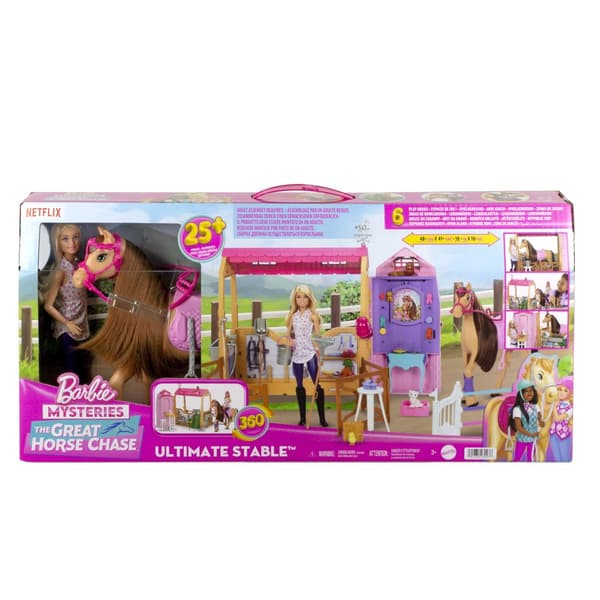 Barbie Ridestall Dokke Og Ponni