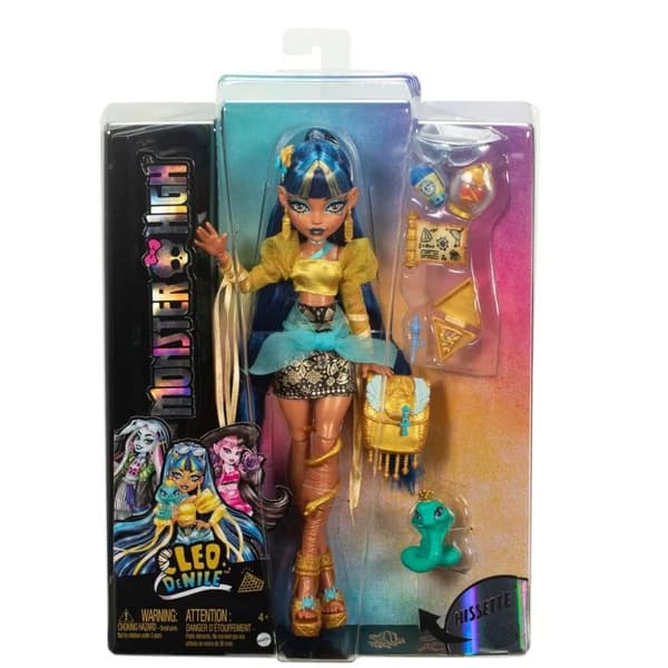 Monster High Cleo DeNile Nukke lemmikin kanssa