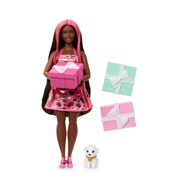 Barbie Party Unboxed Modedocka Mörkt/Rosa Hår