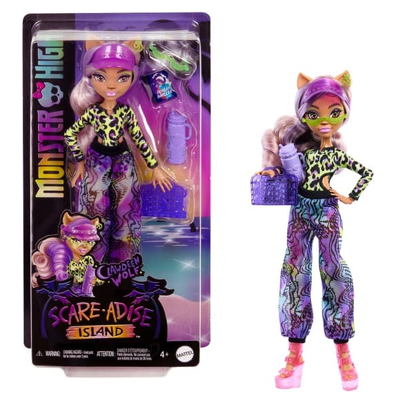 Monster High Scare-adise Island Clawdeen Dukke