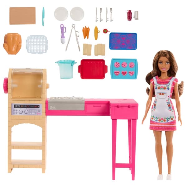 Barbie Teresas Kjøkken Lekesett med Dukke og Tilbehør