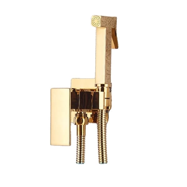 Brusehane Bidetarmatur, mat sort finish, kold- og varmvandsblander, Golden B