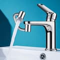 Miniatyrbillede 2 af 4: Bomclap Universal vandhaneadapter med 1080° drejearm – køkkenarmaturfilter med stænkplade til køkken og badeværelse
