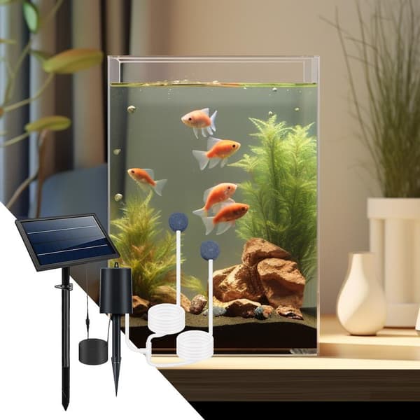 Sjöpump Luftpump Aerator, Solenergi, Justerbara lägen, Utomhusbruk