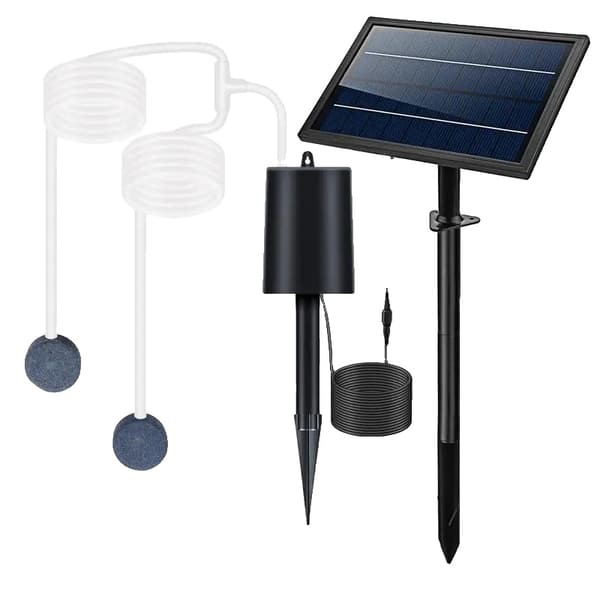 Sjöpump Luftpump Aerator, Solenergi, Justerbara lägen, Utomhusbruk