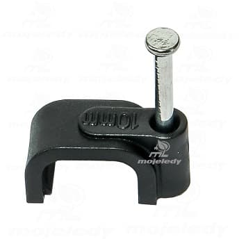 Flad kabelholder sort 10/7 100stk CG99C