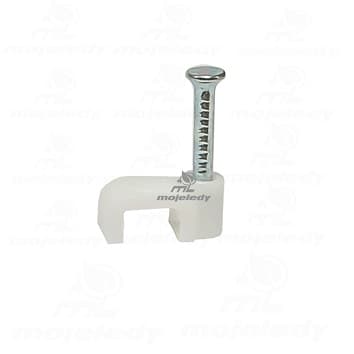 Flad kabelholder hvid 5,6/6 100stk CG6B