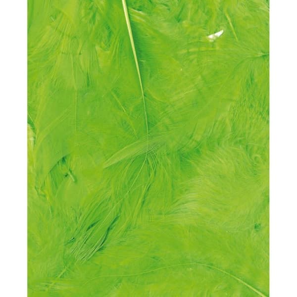 ARTEMIO påse med fjädrar grön