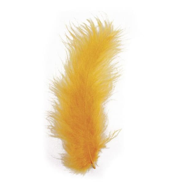 Fjäderfjädrar Gula majs 10-15 cm 15 styck.
