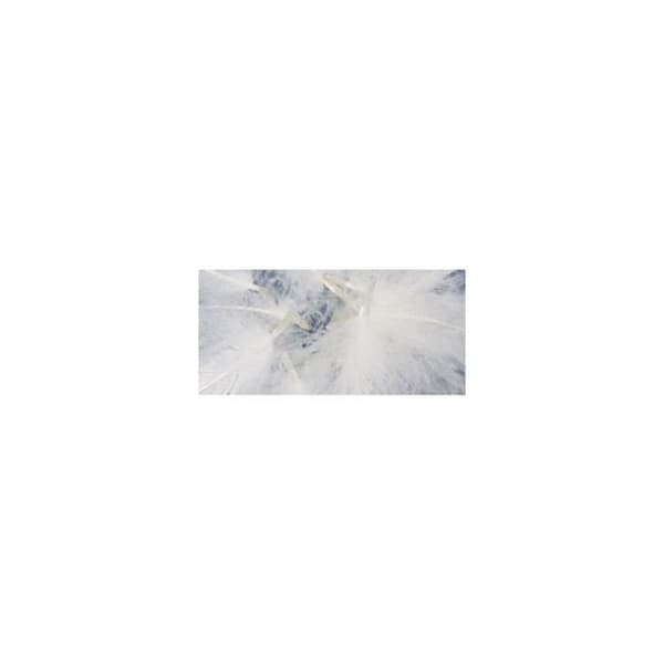 Dekorfjäder, vit, 5-10 cm, flikpåse 5 g