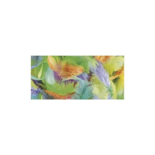 Fjädermix, 6 färger, 3-10 cm, tab-påse 10 g