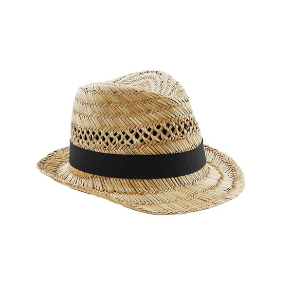 Beechfield Unisex Adult Straw Summer Trilby