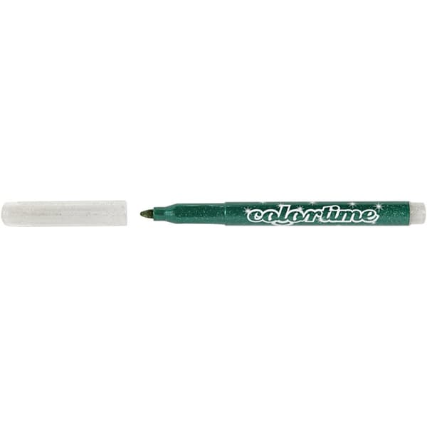 Colortime glittertusch - 4,2 mm - Mixade färger - 6 st