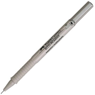 Tuschritpenna ECCO-PIGMENT Faber-Castell 0,2mm Svart
