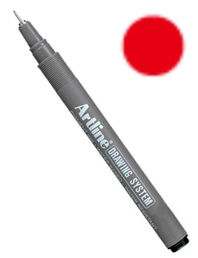 Artline Drawing System EK-2305 Tuschritpenna 0,05mm Röd 1/fp