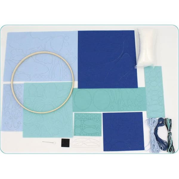 Mobil för bebis - Kreativ frö - Havet - Filth - Djur - Komplett kit