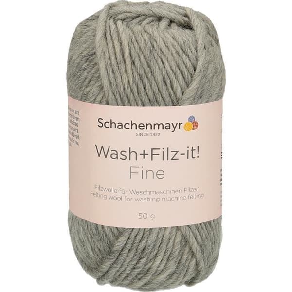 Tova ull Schachenmayr Wash + Filz-it! Fin, 50 g, ca. 100m stål
