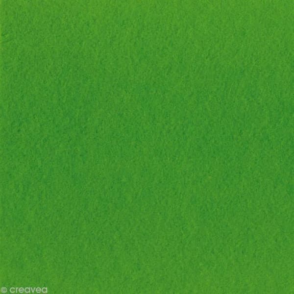 Tjock filt - Artemio - 30 x 30 cm - 2 mm - 32 färger - Gräsmattegrön