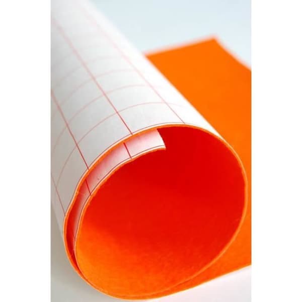 Rulle med självhäftande filt - MEGACREA DIY - 45 cm x 5 m - Brun