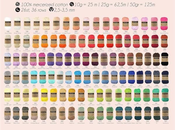 Filt - ullfilt - Scheepjes filtsats - Catona Color Pack - 109 x 10 Gram (1 kartong)