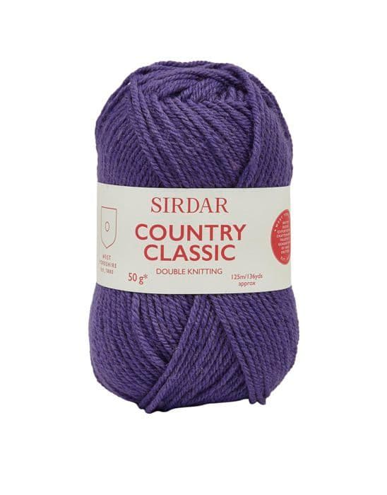 Filt - filtull - Sirdar filtsats - F235-0861 - Country Classic DK 861 Dubbelstickad Lila 50 g