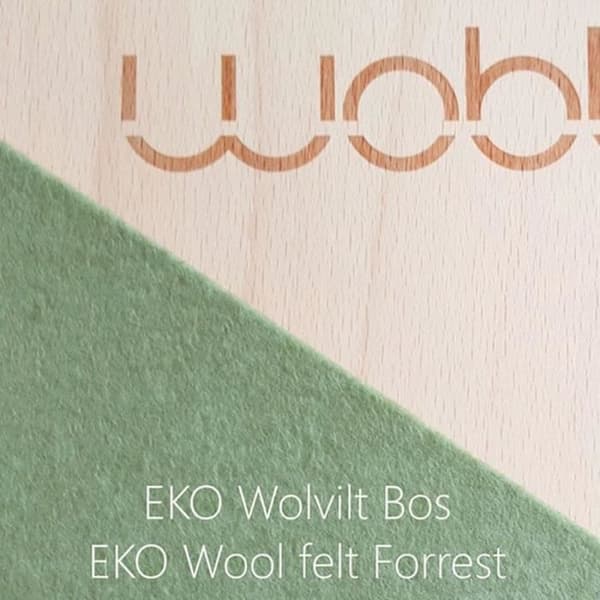 Wobbel Pro klarlack med Green Forest filt