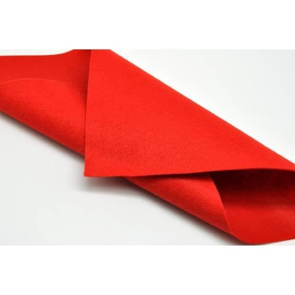 Filttyg 1 mm Polyester Rulle 45 cm x 10 m Röd