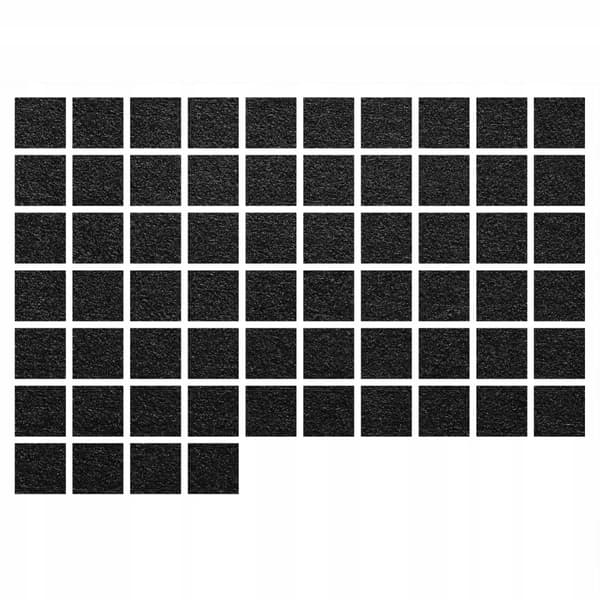 Selvklæbende filtpuder 1,5x1,5cm 64 stk