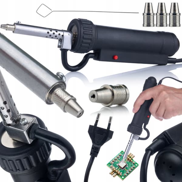 Rosfix Elektrisk loddekolbe 350W + Flux 338 + Flydende lodning 183°C + 2x stempel, 2x nål + udloddetråd 2mm x 1,5 + Flux loddeflusmiddel RMA-223 med s