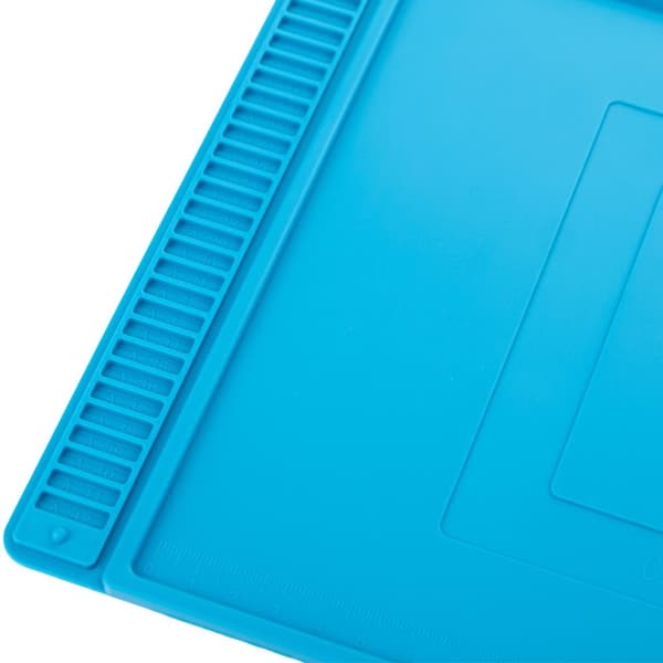 Silikone loddemåtte med organizer 450 x 300 mm