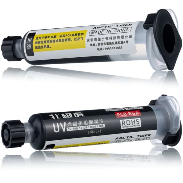 Loddemaske sort 10ml med stempel