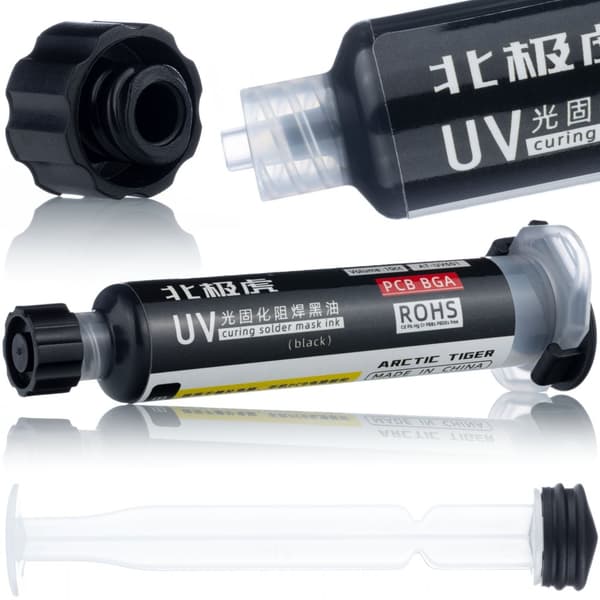 Loddemaske sort 10ml med stempel