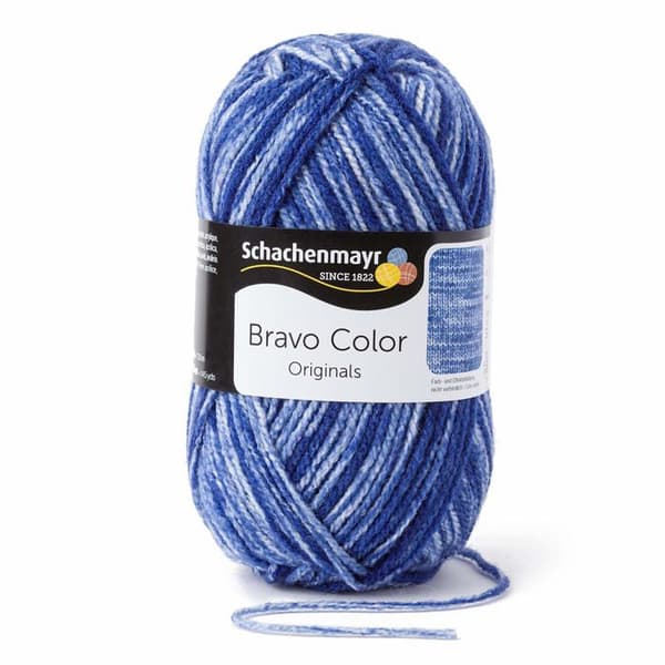 Schachenmayr sedan 1822 - 9801421-02113 - Schachenmayr Bravo Color, 50G royal denim stickgarn