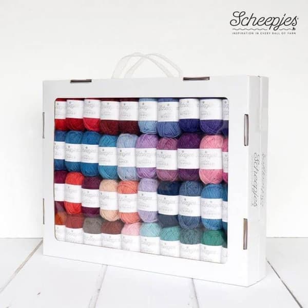 Filt - ullfilt - Scheepjes filtsats - 53468168168 - Metropolis Color Pack - 80 x 10 Gram (1 kartong)