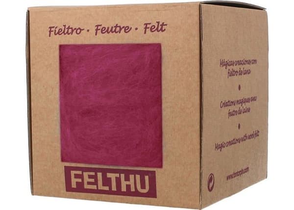 Feutrine - ullfilt - filtset Innspiro - 1415 - FELTHU, klarrosa, 100gr