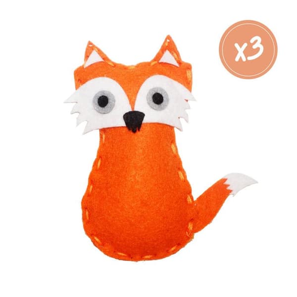 Kit renard FOXY i filt (x3)