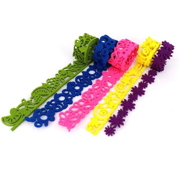 Lace ribbon of felt x 5