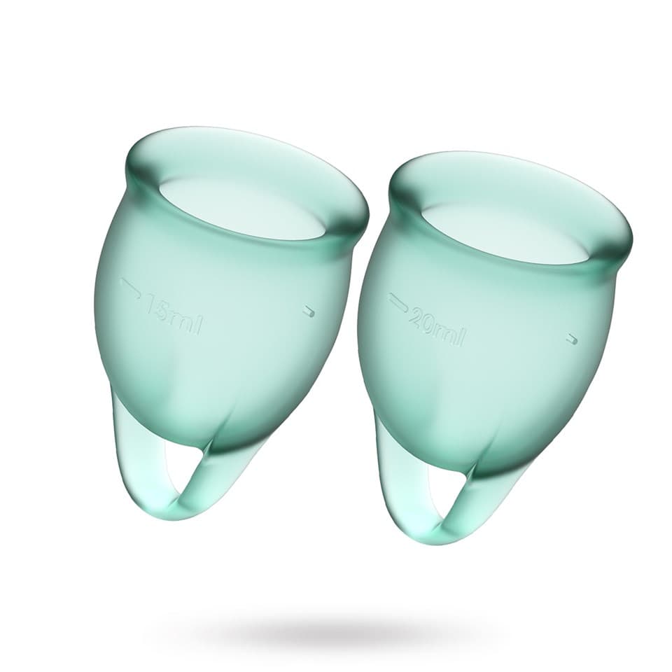 SATISFYER FEEL CONFIDENT MENSKOPP - GRØNN