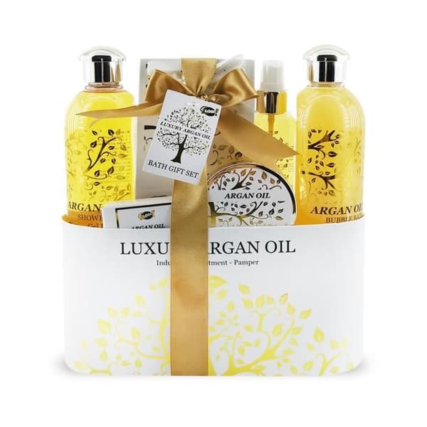 Present Set - GLOSS - Naturbadrum med arganolja - 6 stycken - Vuxen - Unisex