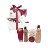 Badrumsset - GLOSS - Rosa kopparbadkar - Återanvändbar - Duschgel - Badsalt
