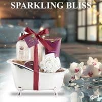 Badrumsset - GLOSS - Rosa kopparbadkar - Återanvändbar - Duschgel - Badsalt