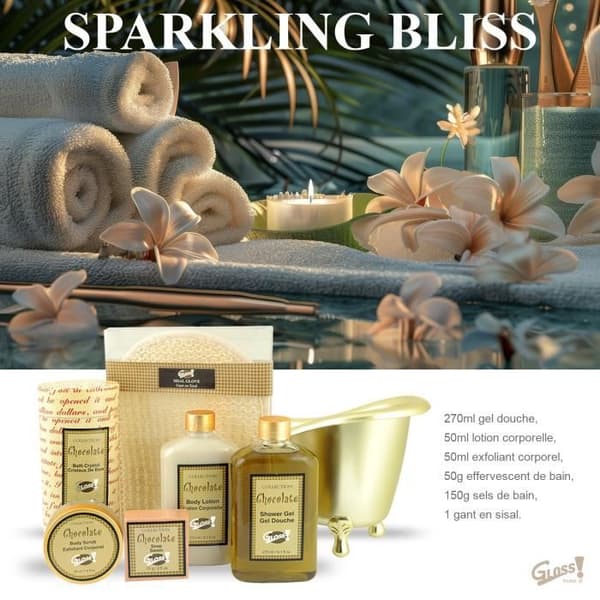 Choklad Gourmet Doft Bad Present Set - 6st