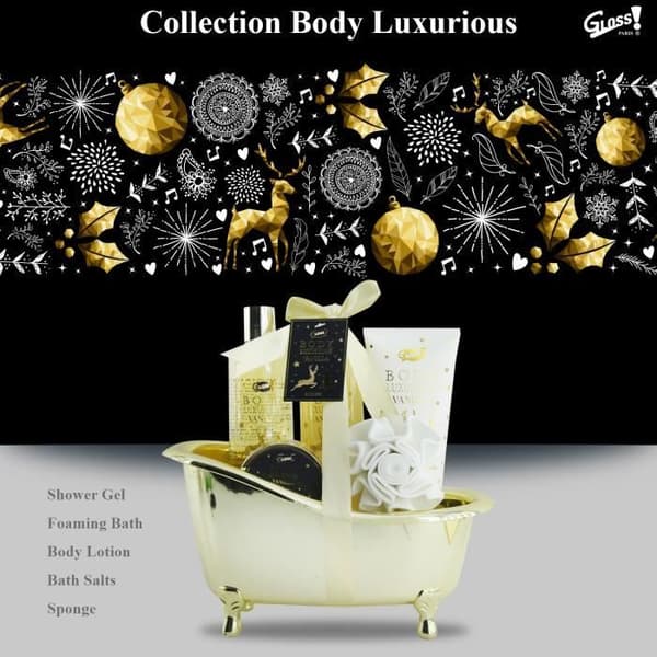 Coffret present beauty - Body Luxurious - Vanilj - Duschgel 260ml - Bubblesbad 260ml - Lotion 190ml