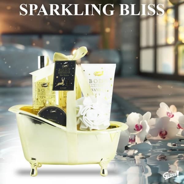 Coffret present beauty - Body Luxurious - Vanilj - Duschgel 260ml - Bubblesbad 260ml - Lotion 190ml