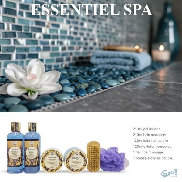 Plateau de Bain - GLOSS - De vackra blommorna - Lavendel - Mix - Utan parabener