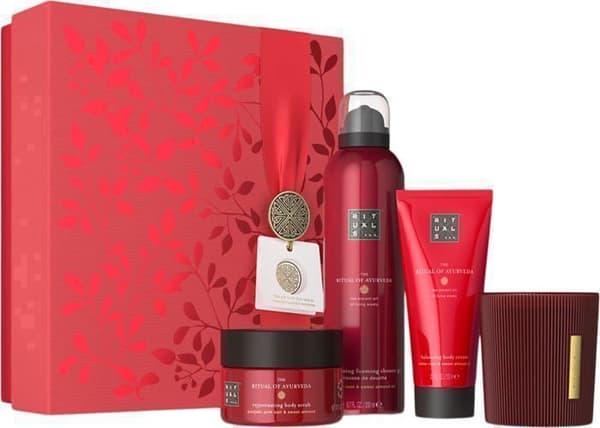 Presentask - RITUALS - Ayurveda Ritualet - Kroppskräm 100 ml - Ljus 140 gr - Skrubb 125 gr